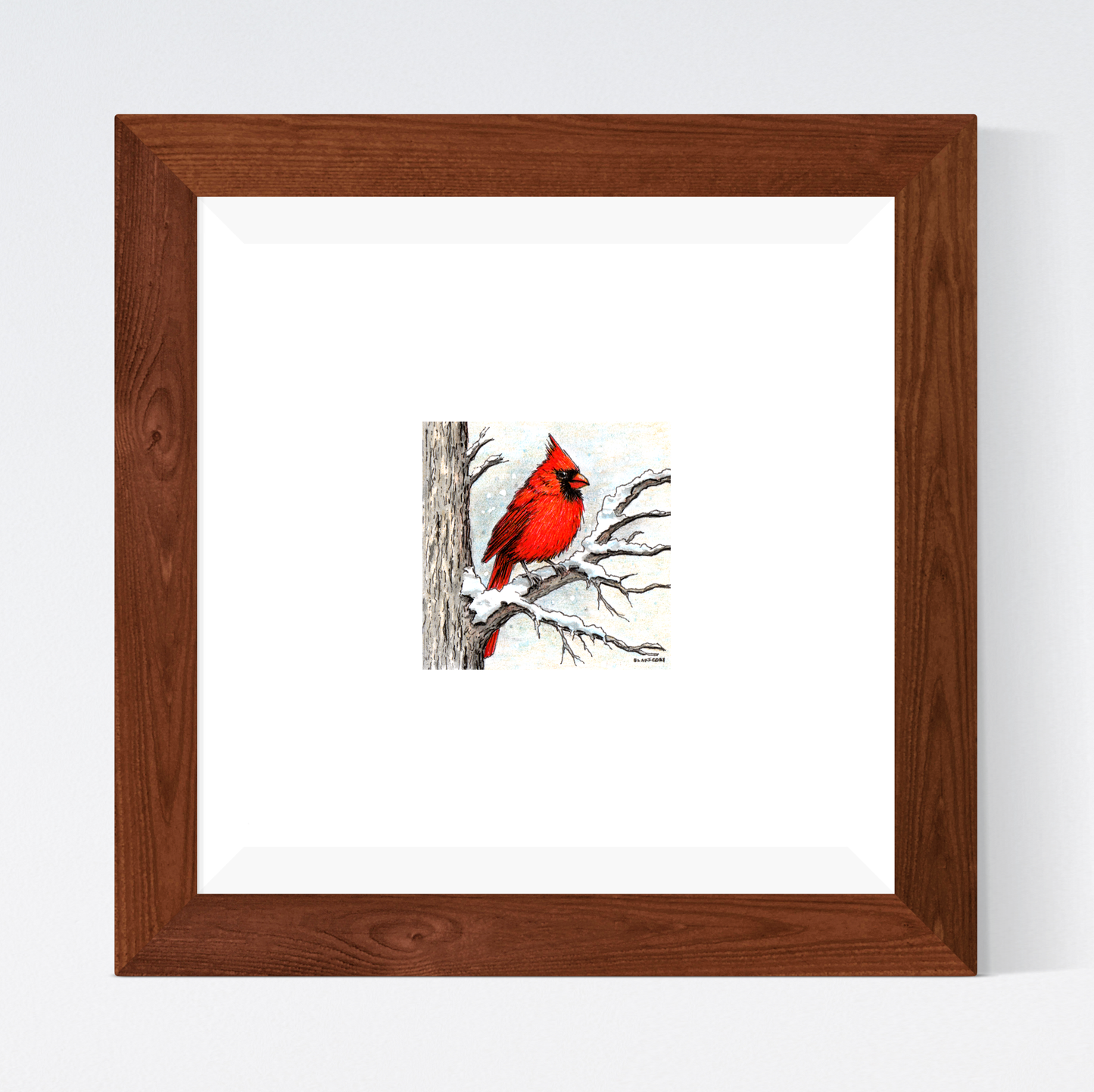 Cardinal in Snow