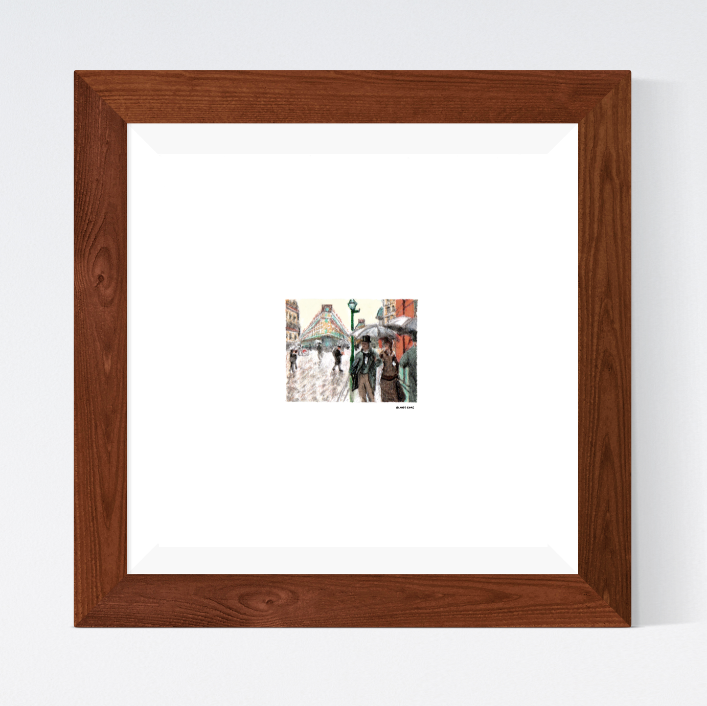 Study of Gustave Caillebotte's "Paris Street; Rainy Day"