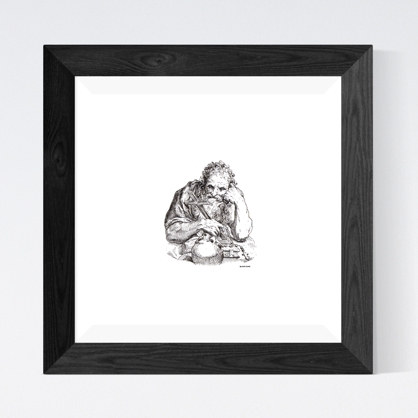 Study of Agostino Carracci's "Saint Jerome"