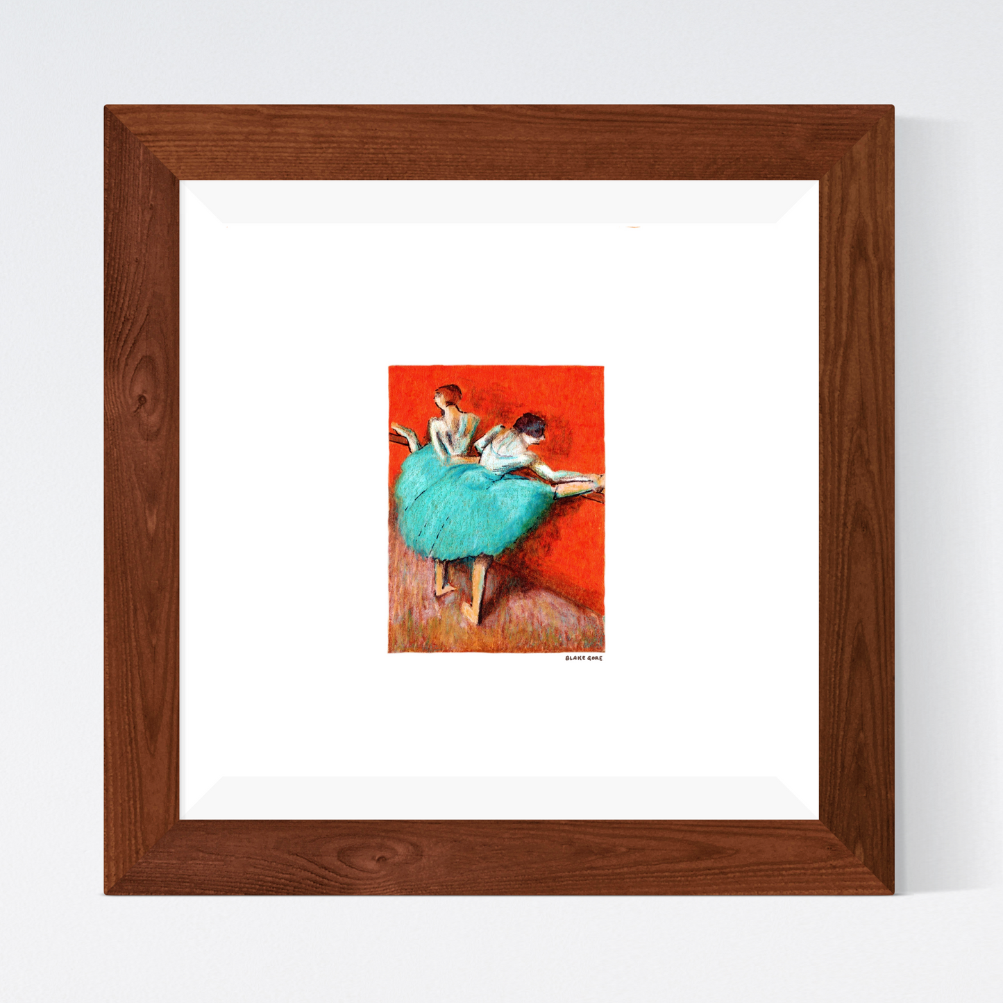 Study of Edgar Degas's "Dancers at the Barre"