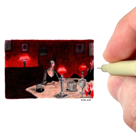 Study of Sargent's "A Dinner Table at Night"
