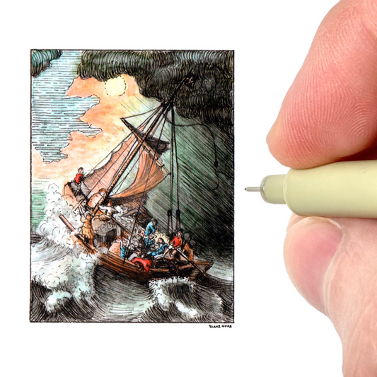 Study of Rembrandt's "Storm on the Sea of Galilee"