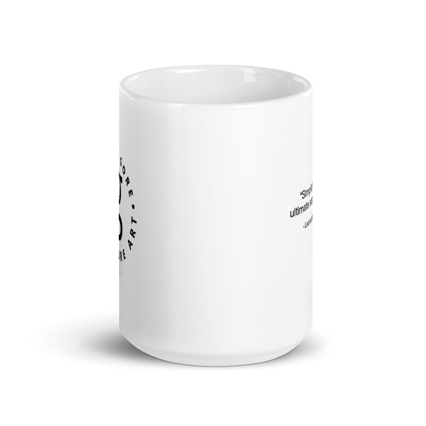 Blake Gore Miniature Art w/ da Vinci Quote Mug