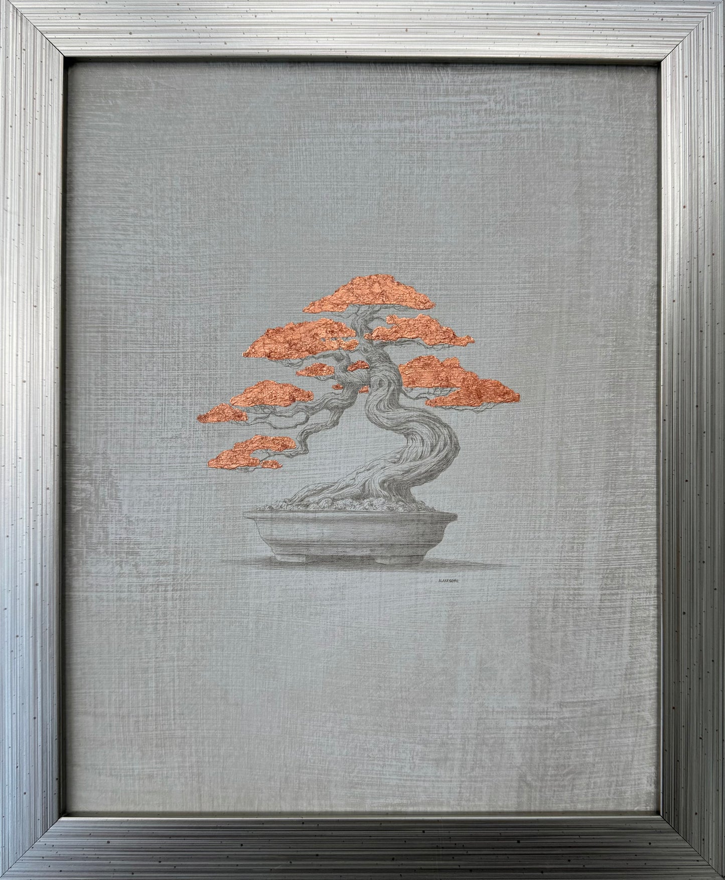 Bonsai (Silverpoint and Copper Leaf) | ORIGINAL ARTWORK