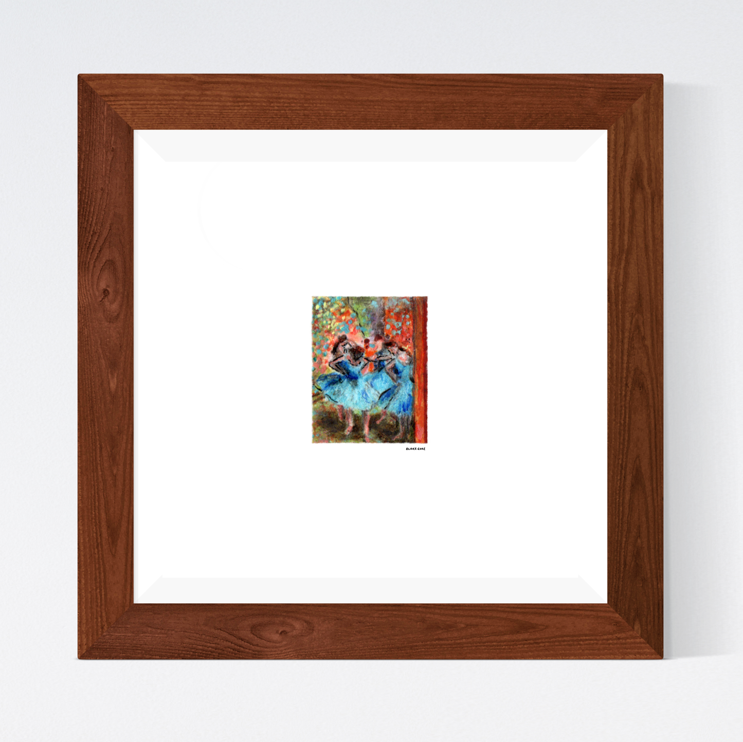 Study of Edgar Degas' "Dancers in Blue"