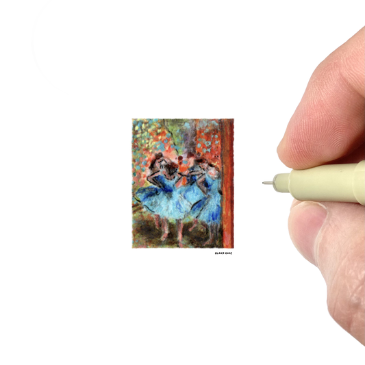 Study of Edgar Degas' "Dancers in Blue"