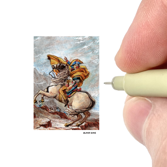Study of Jacques-Louis David's "Napoleon Crossing the Alps"