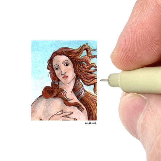 Study of Sandro Botticelli's "The Birth of Venus"