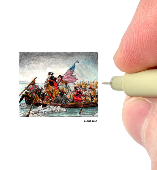 Study of Emanuel Leutze's "Washington Crossing the Delaware"