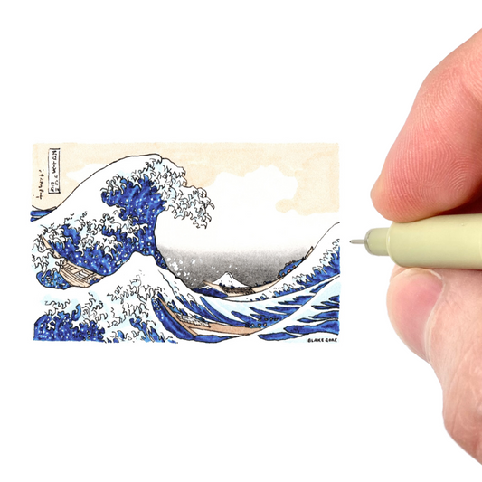 Study of Hokusai's "The Great Wave off Kanagawa"