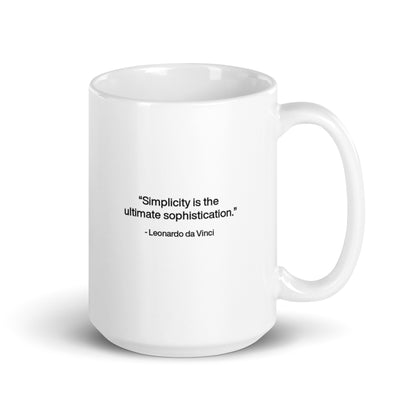 Blake Gore Miniature Art w/ da Vinci Quote Mug